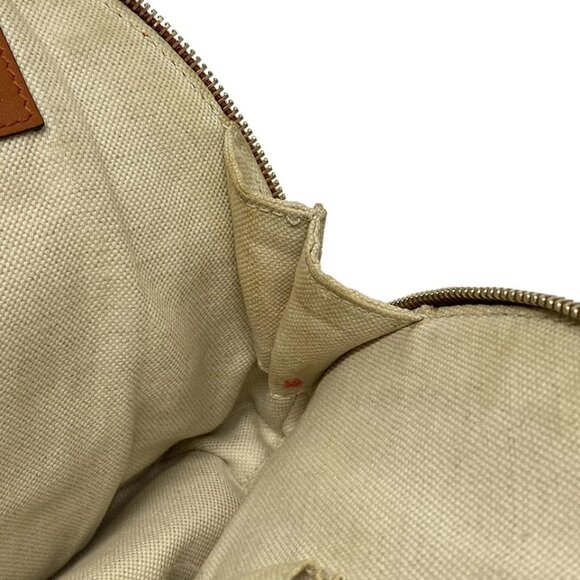 GUCCI Nice/GG Plus GG Supreme Orange Cream PVC Leather Handbag 329-080925 - Picture 12 of 14